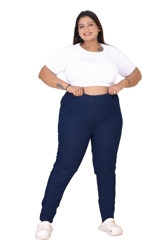 Dark Denim Plus size Jeggings